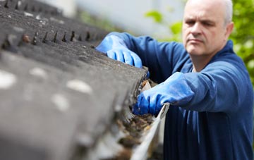 cleaning and inspecting Pentre Gwenlais roofs